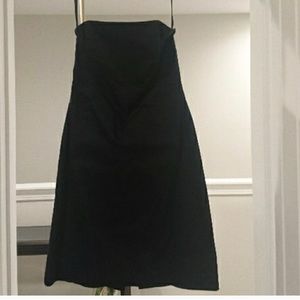 White house black market strapless black dress